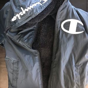 Men’s Sherpa-lined Champion Stadium-Jacket